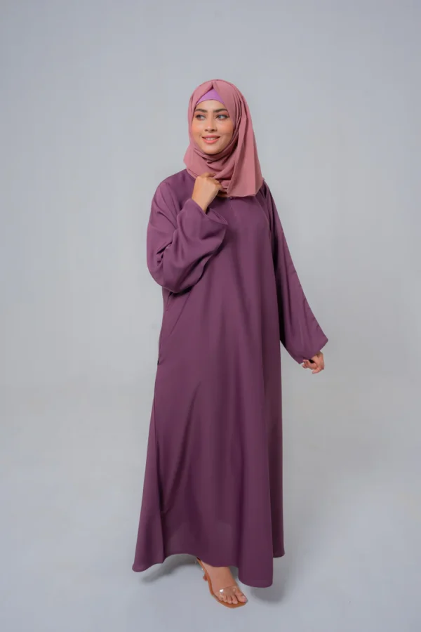 "Elegant plain basic abaya"
