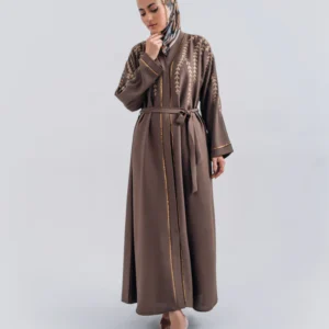 Elegant embroidery abaya design