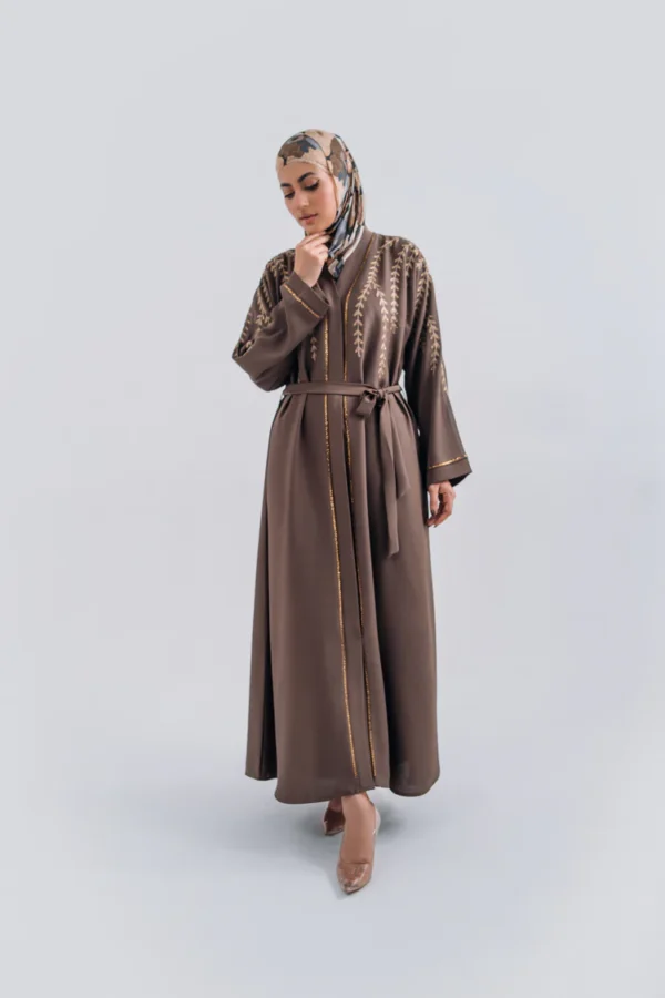 Elegant embroidery abaya design